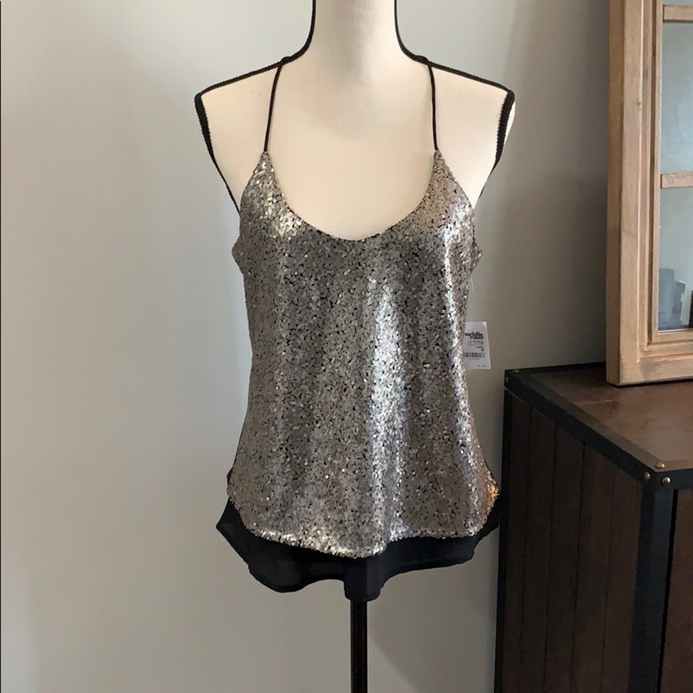 Pewter Sequin Tank